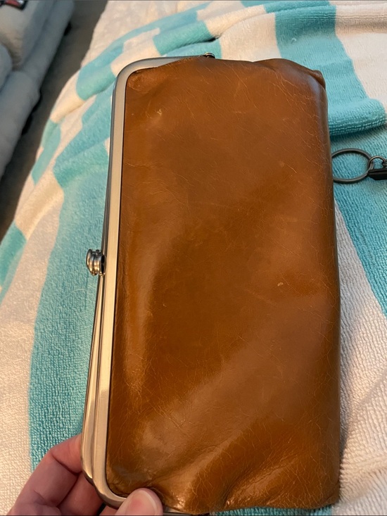 HOBO Handbags - HOBO International Lauren Double Frame Vintage Cognac Leather Wallet